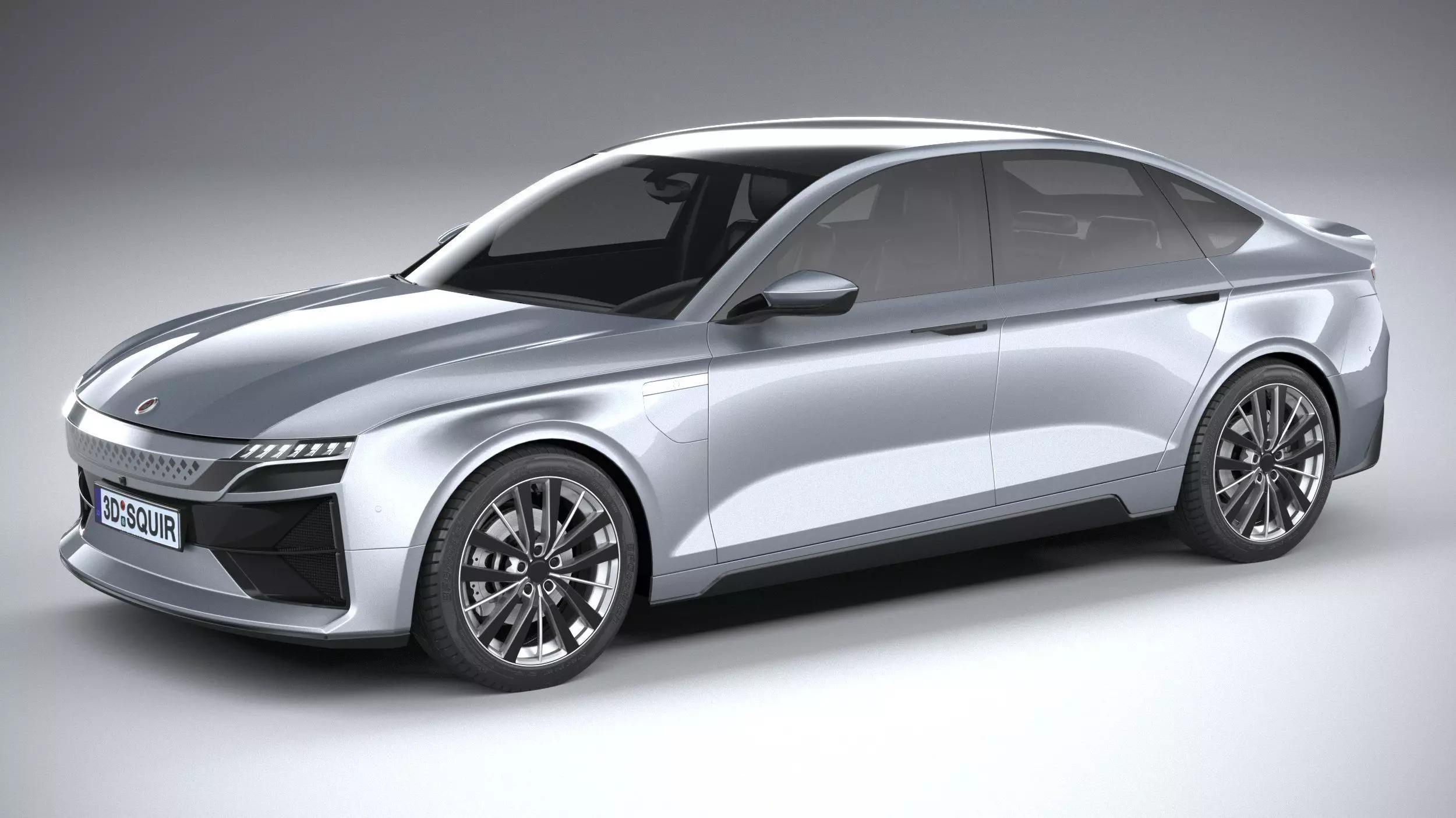 Generic Sedan EV 2023 3D model_0