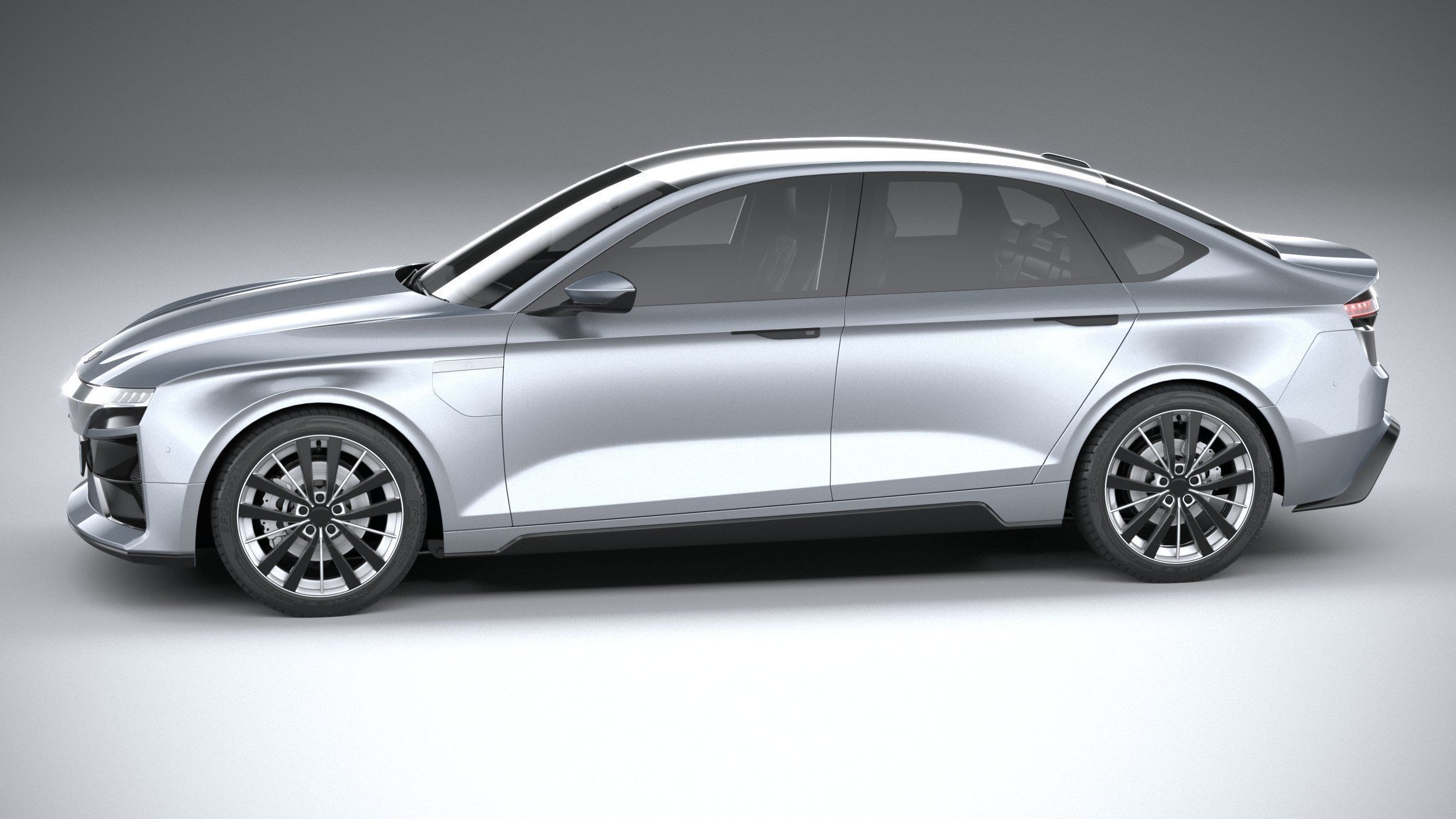 Generic Sedan EV 2023 3D model_8