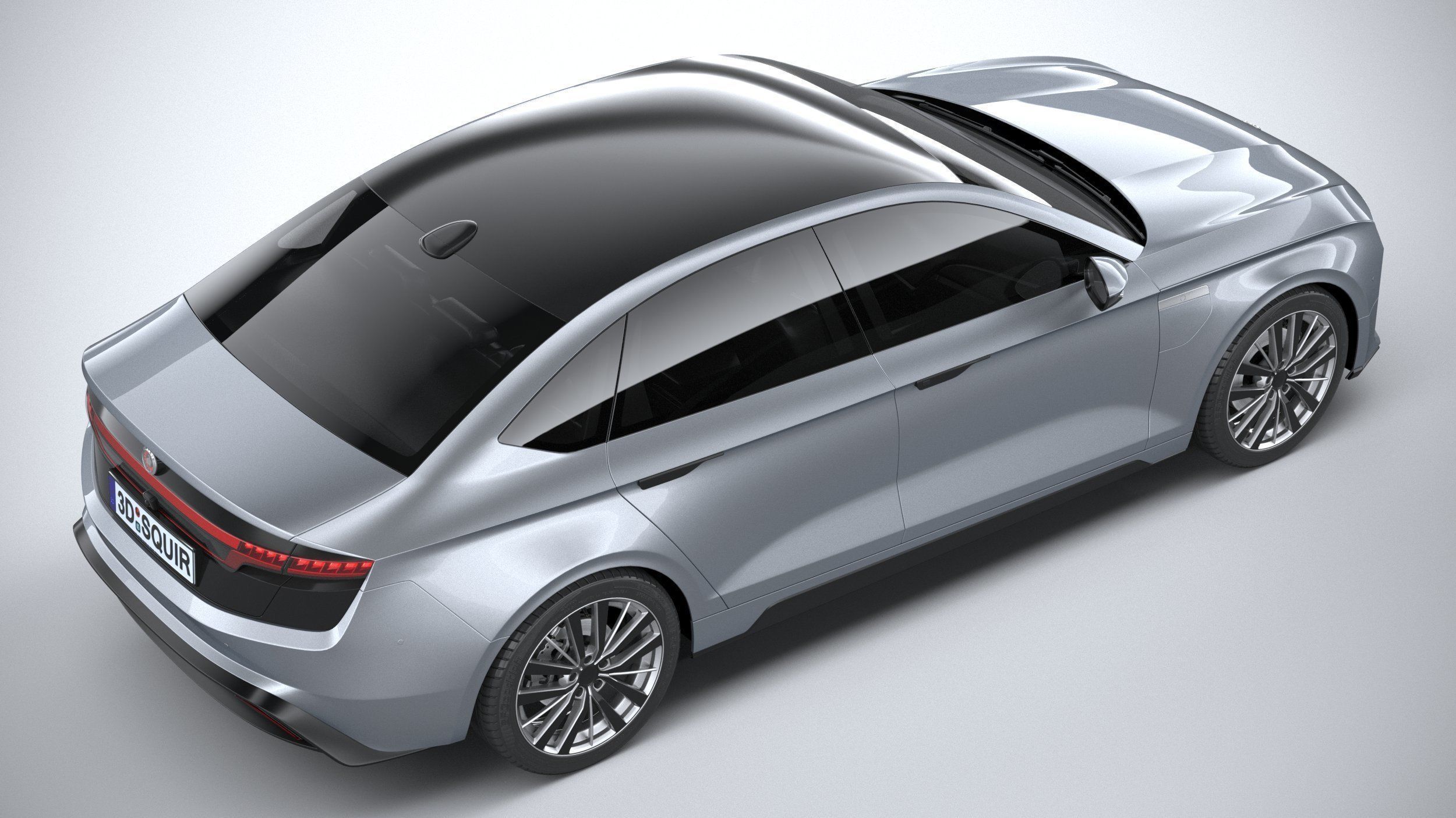 Generic Sedan EV 2023 3D model_10