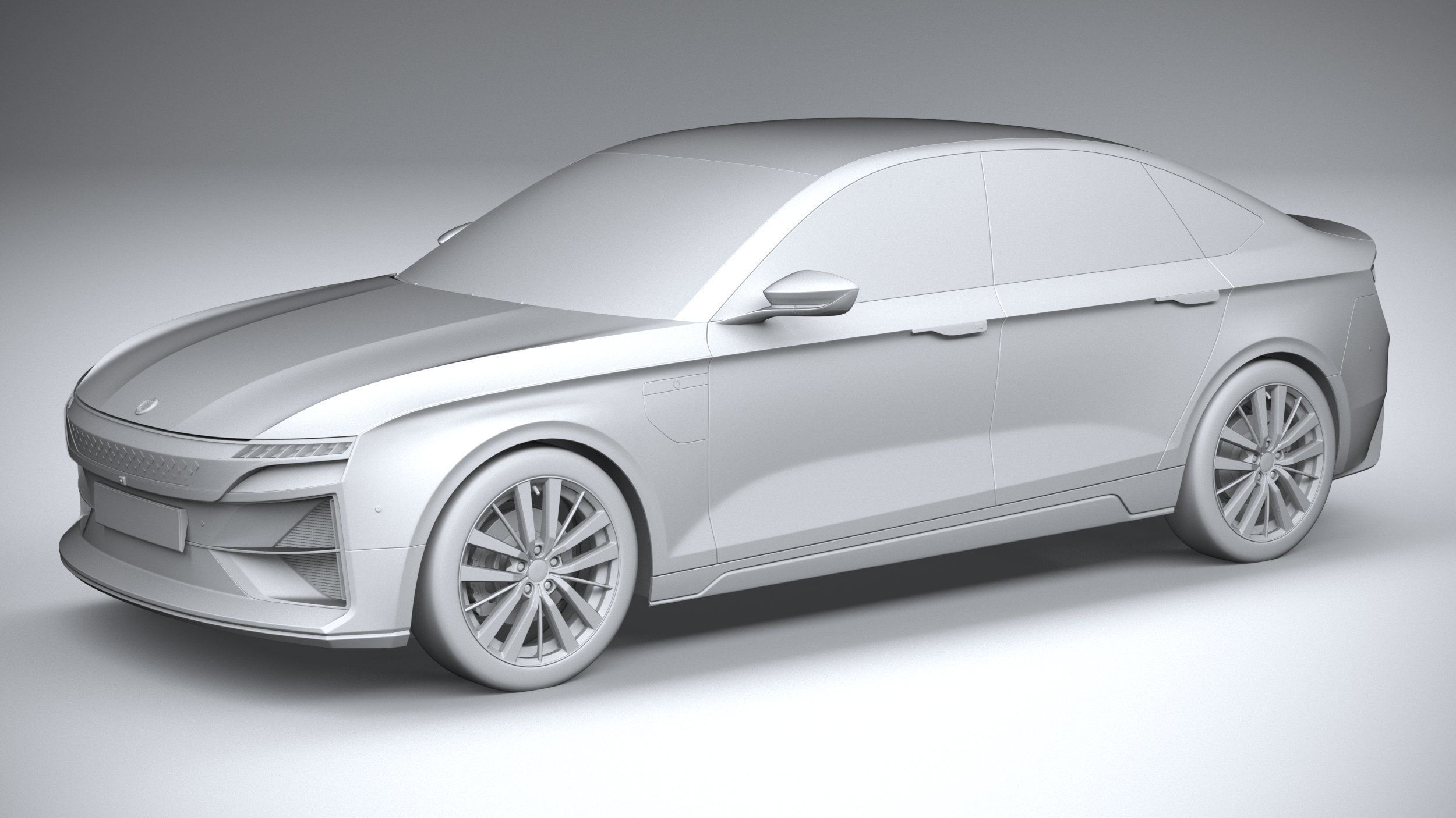 Generic Sedan EV 2023 3D model_19