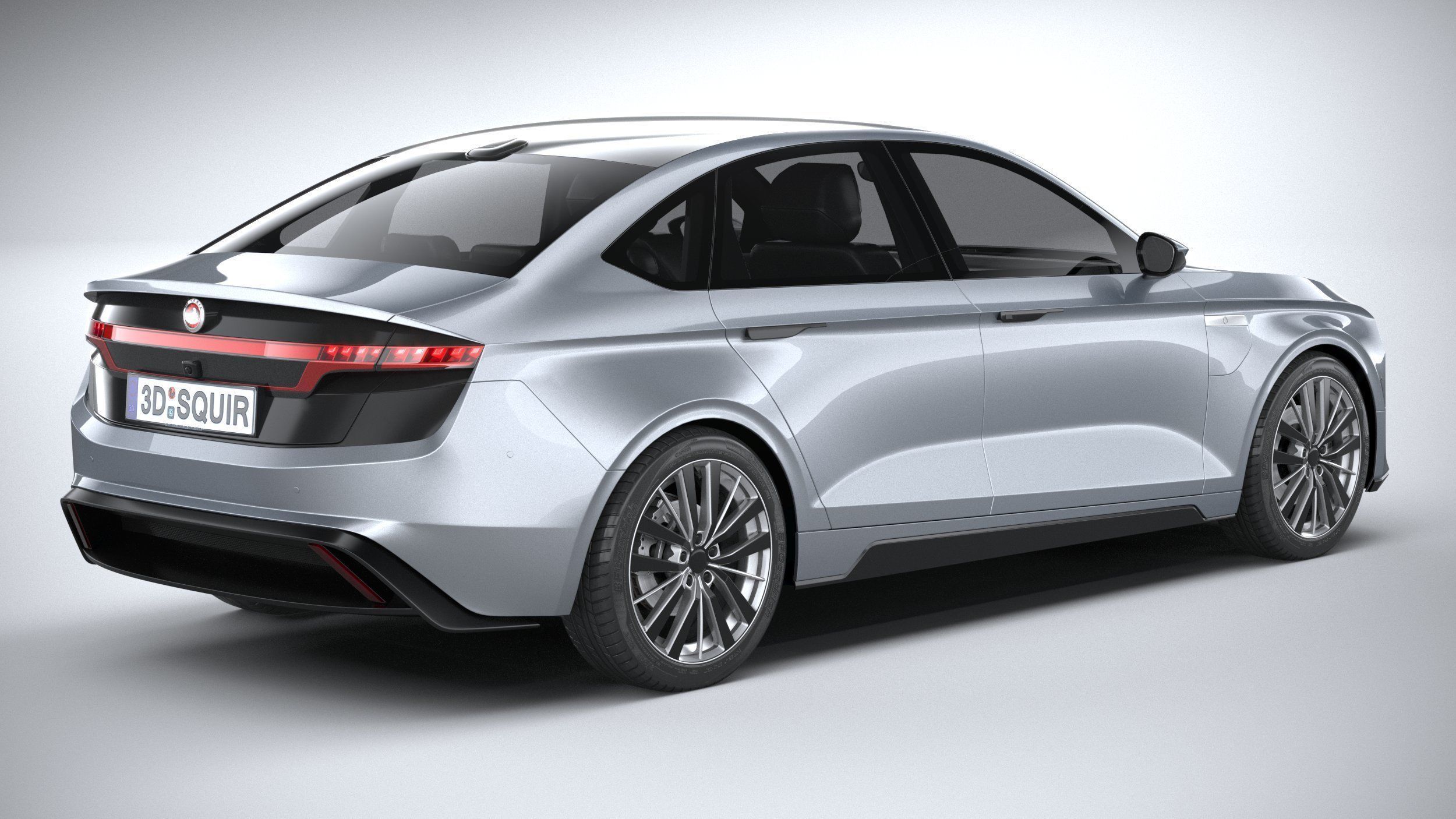 Generic Sedan EV 2023 3D model_17