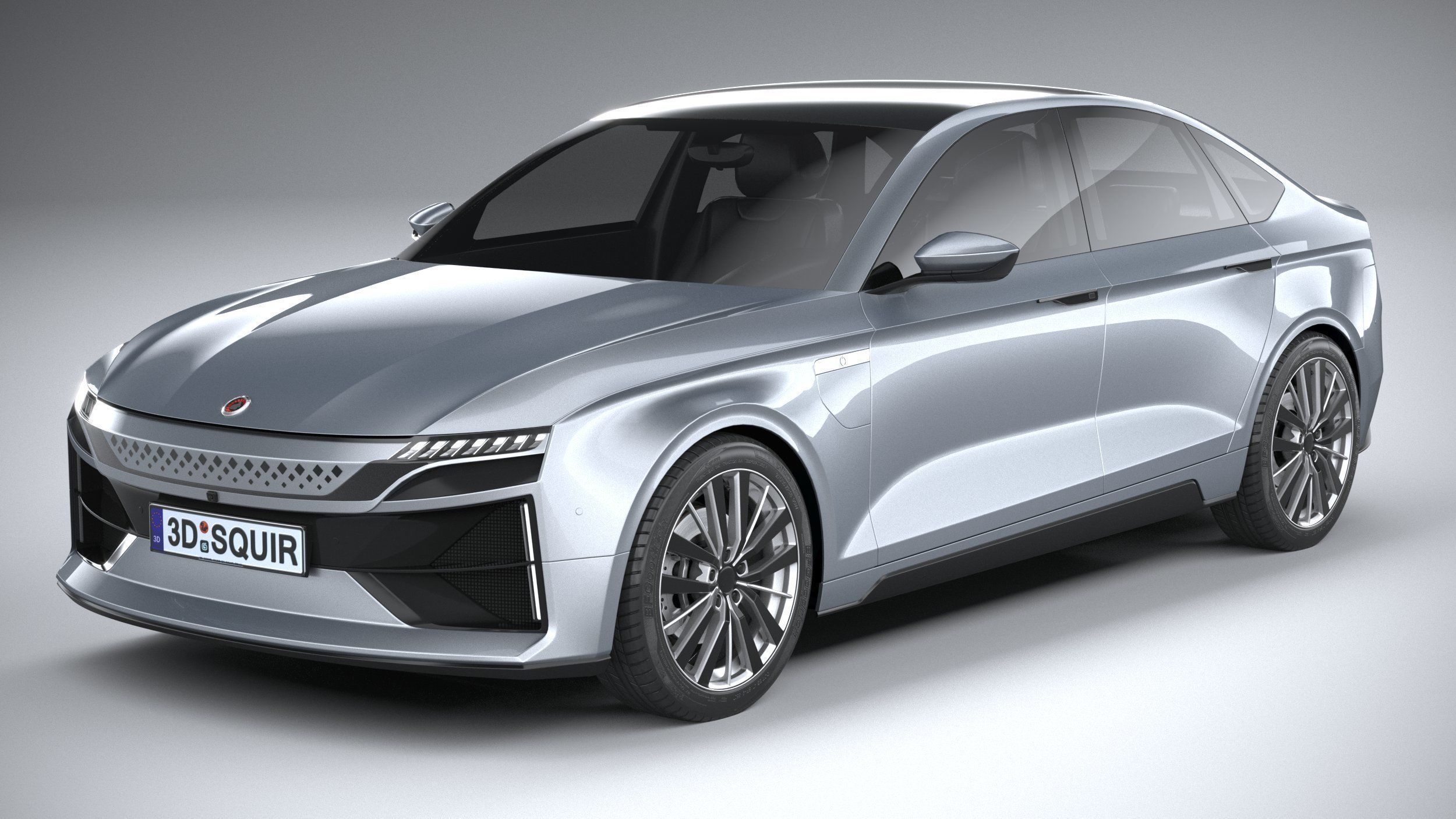 Generic Sedan EV 2023 3D model_1