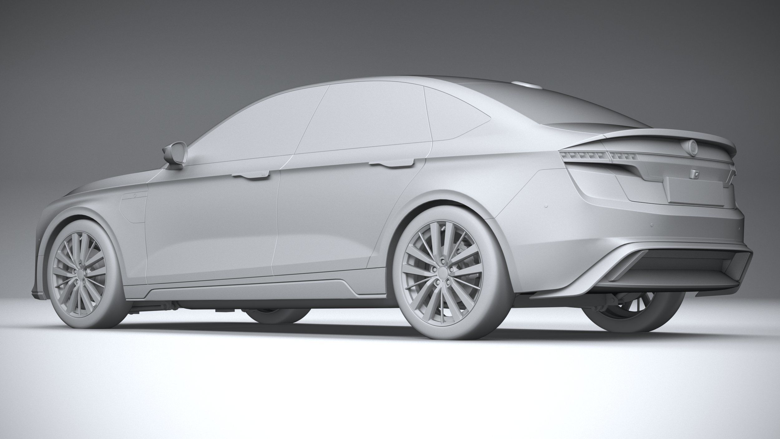 Generic Sedan EV 2023 3D model_21
