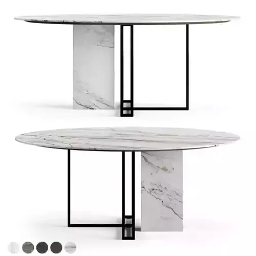Meridiani Plinto Circle Table 180 cm by Andrea Parisio