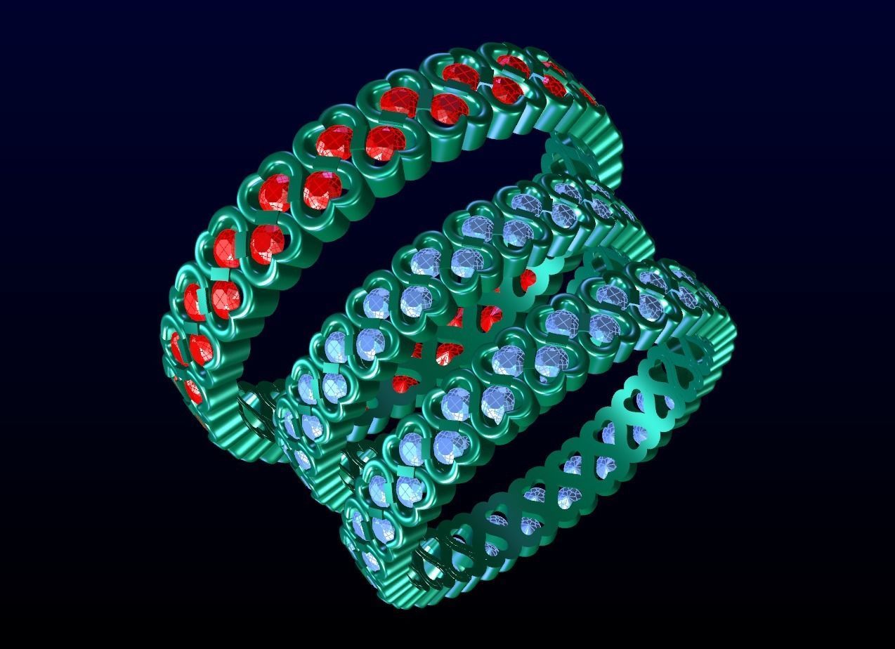 Wedding Infinity Heart Ring - Allsize 3D print model_4