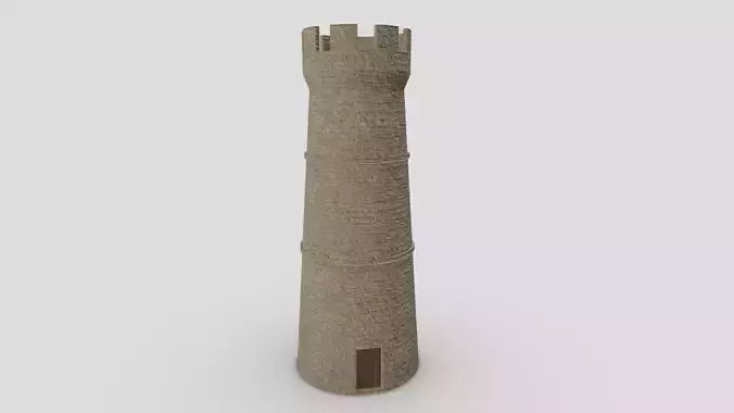 Medieval Castle Module 01 Low Poly PBR Realistic 