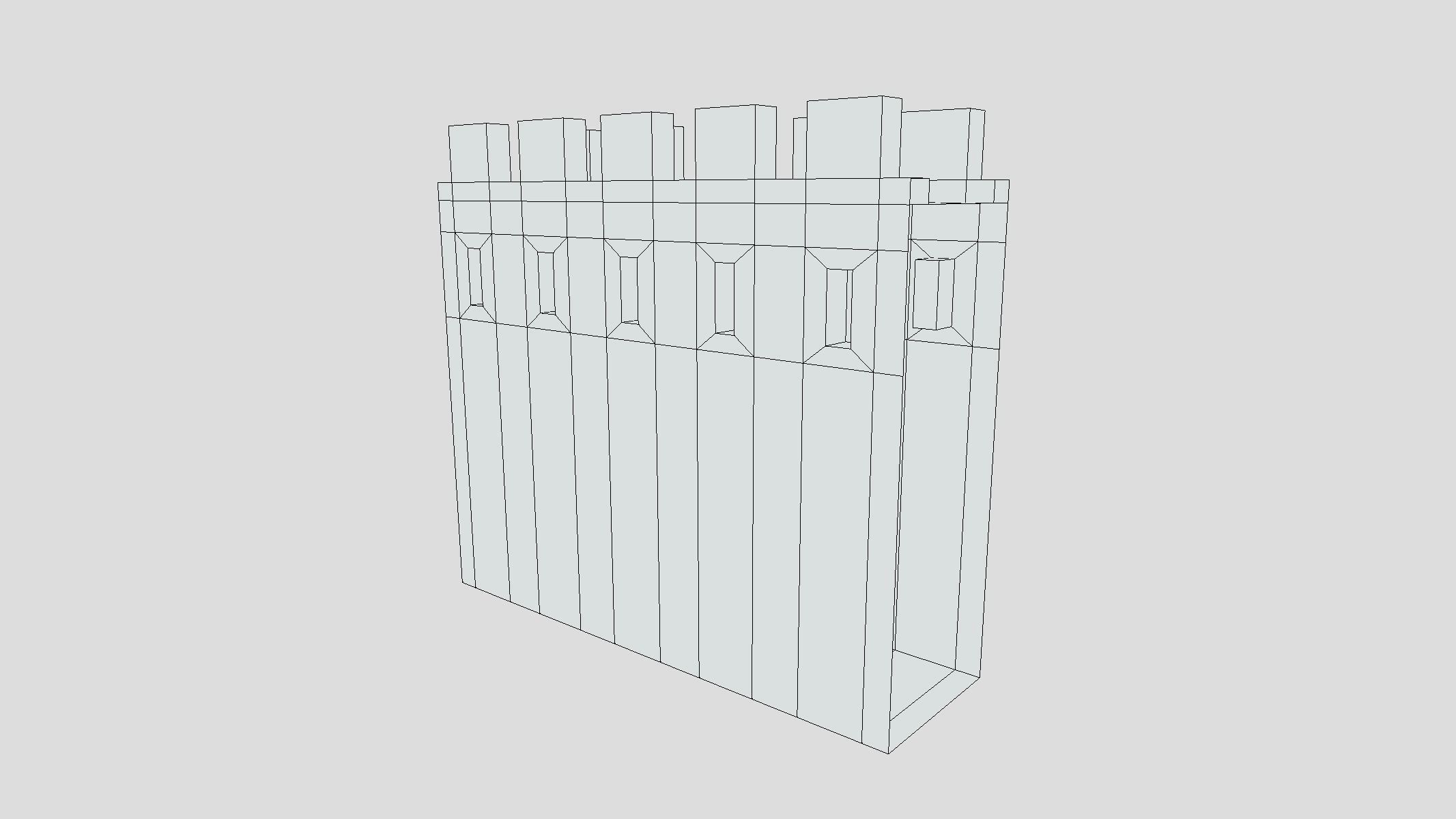 Medieval Castle Module 03 Low Poly PBR Realistic Low-poly 3D model_3