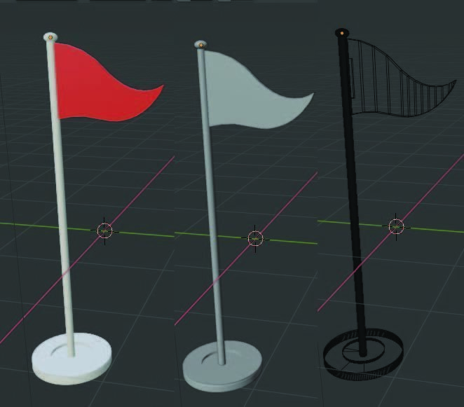 Golf Flag 3D print model_1