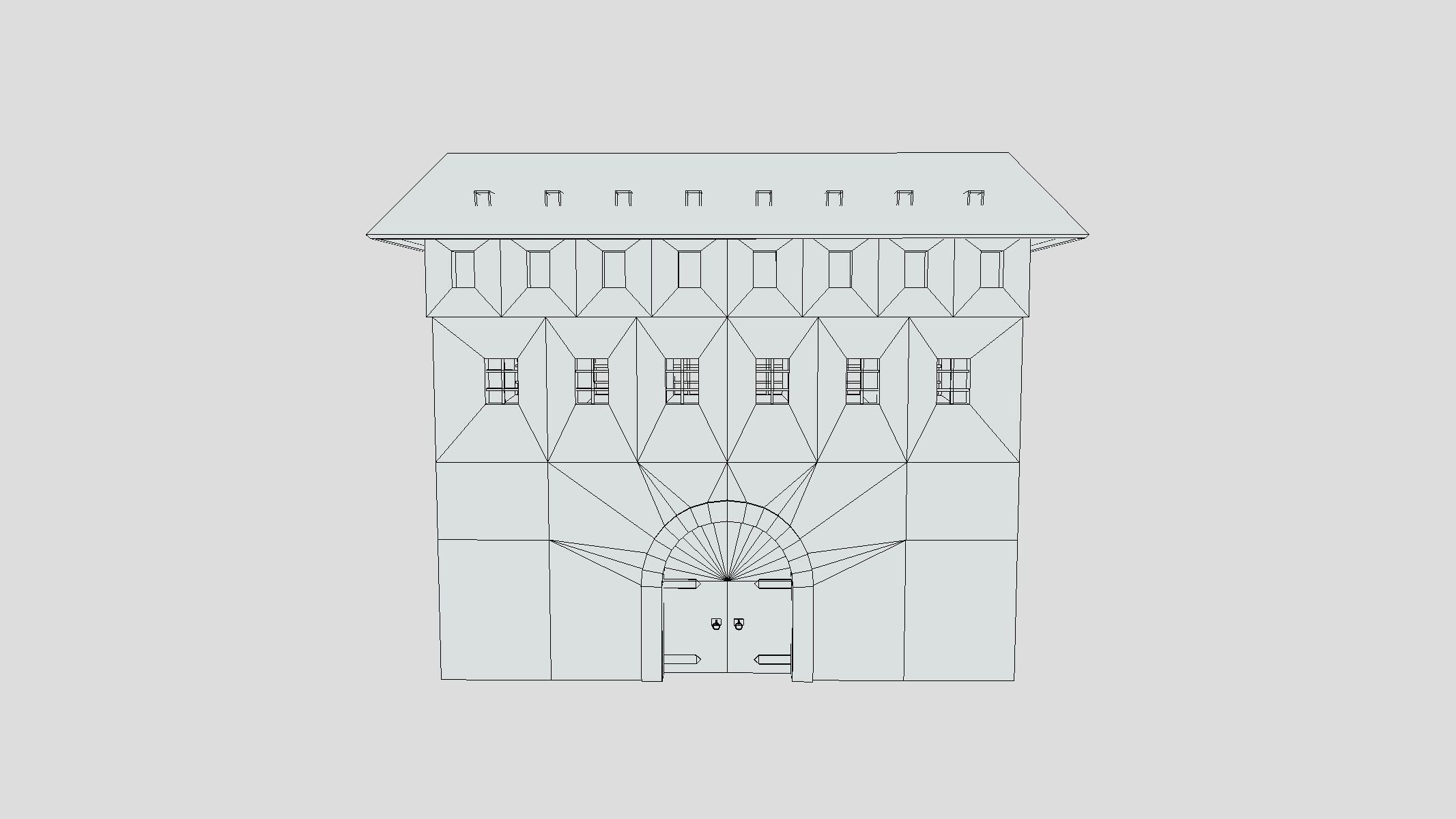 Medieval Castle Module 05 Low Poly PBR Realistic Low-poly 3D model_1