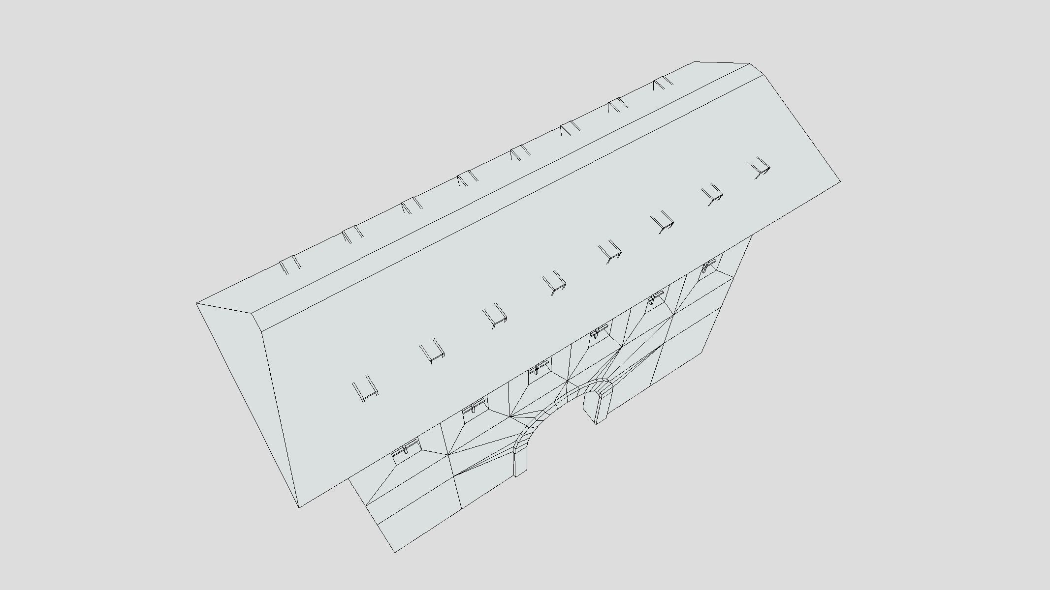 Medieval Castle Module 05 Low Poly PBR Realistic Low-poly 3D model_6