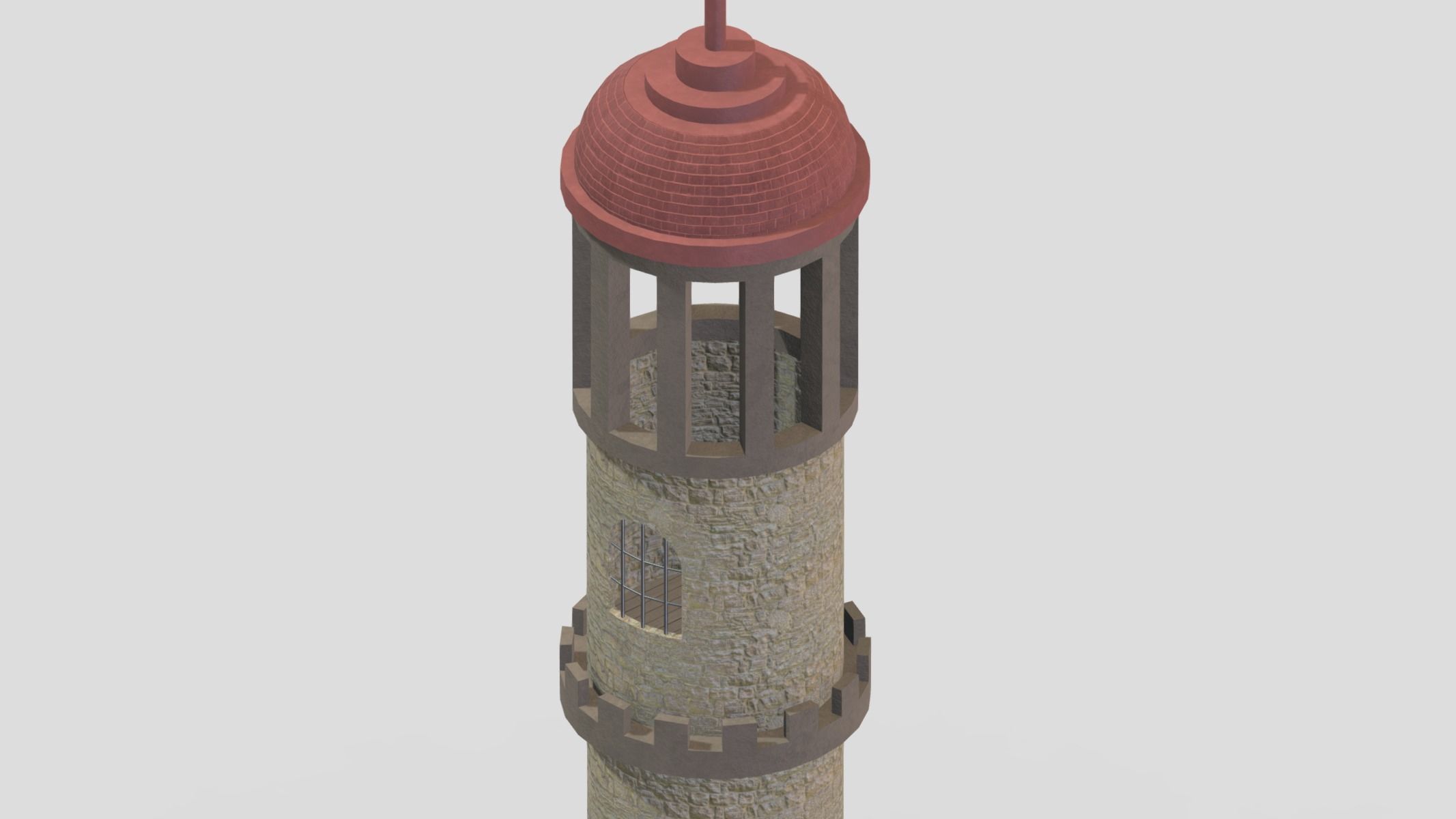 Medieval Castle Module 08 Low Poly PBR Realistic Low-poly 3D model_8