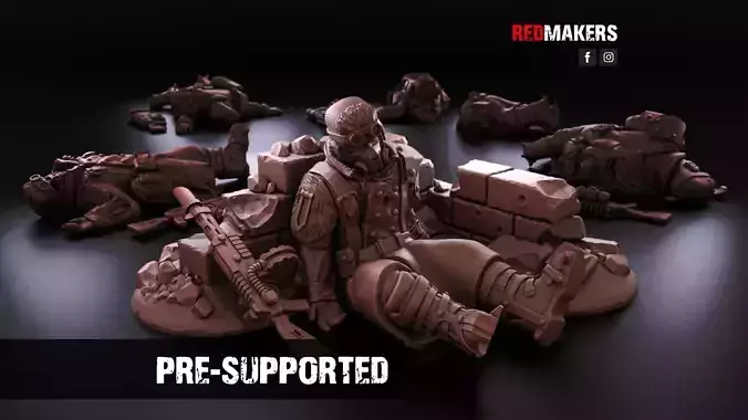Ice Warriors - Slain soldiers 3D print model