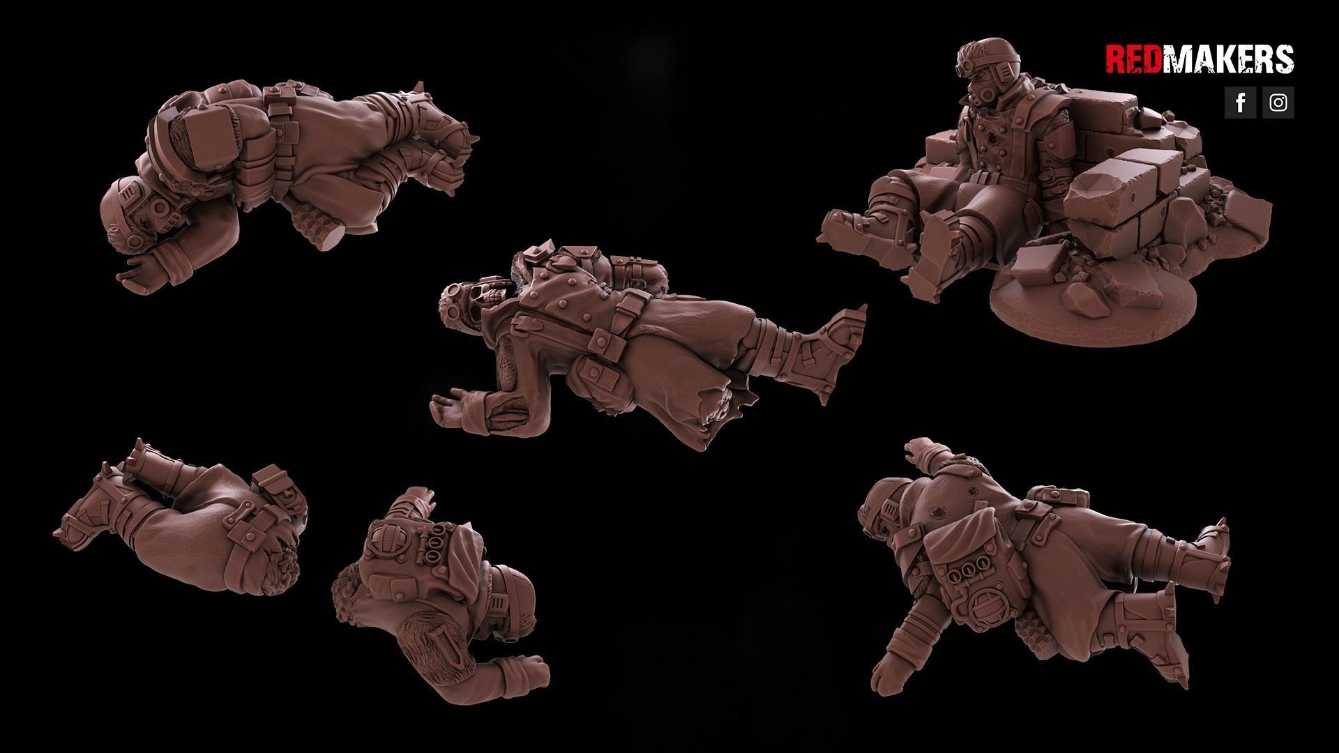 Ice Warriors - Slain soldiers 3D print model_1