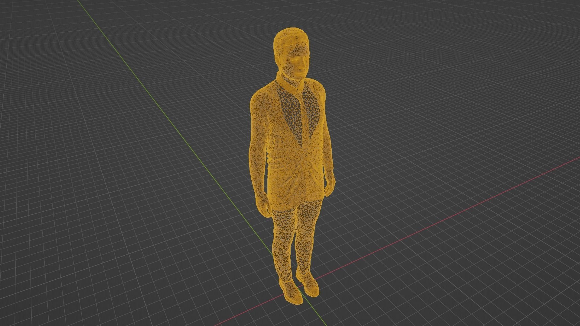 Jimmy Fallon Low-poly 3D model_8