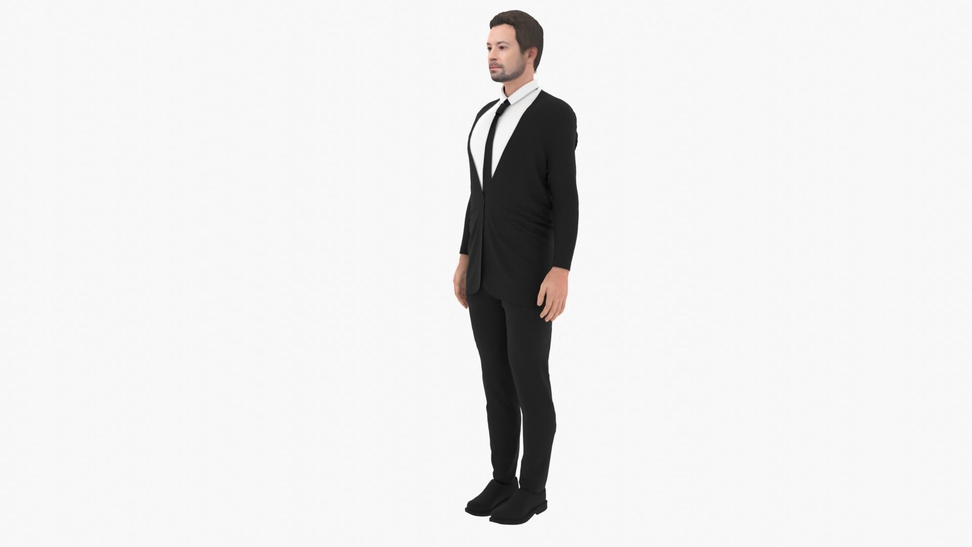 Jimmy Fallon Low-poly 3D model_4
