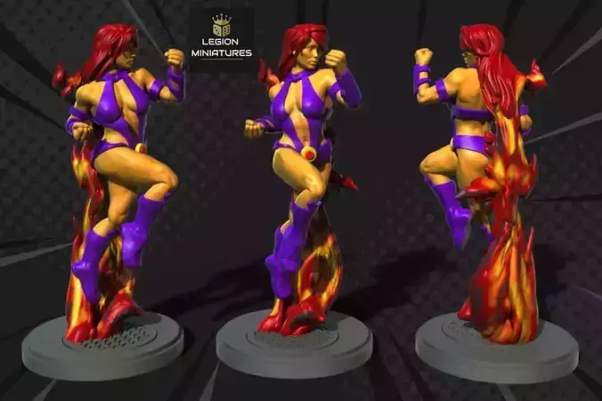 MARVEL CRISIS PROTOCOL STARFIRE PRESUPPORTED INCLUDED