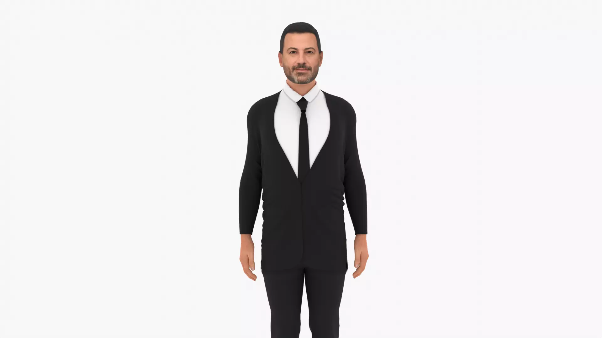 Jimmy Kimmel Low-poly 3D model_0