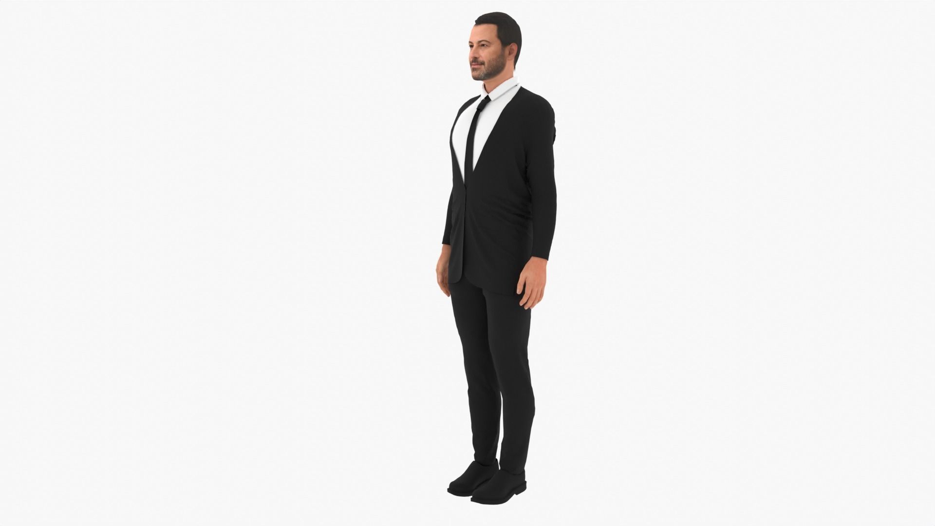 Jimmy Kimmel Low-poly 3D model_4