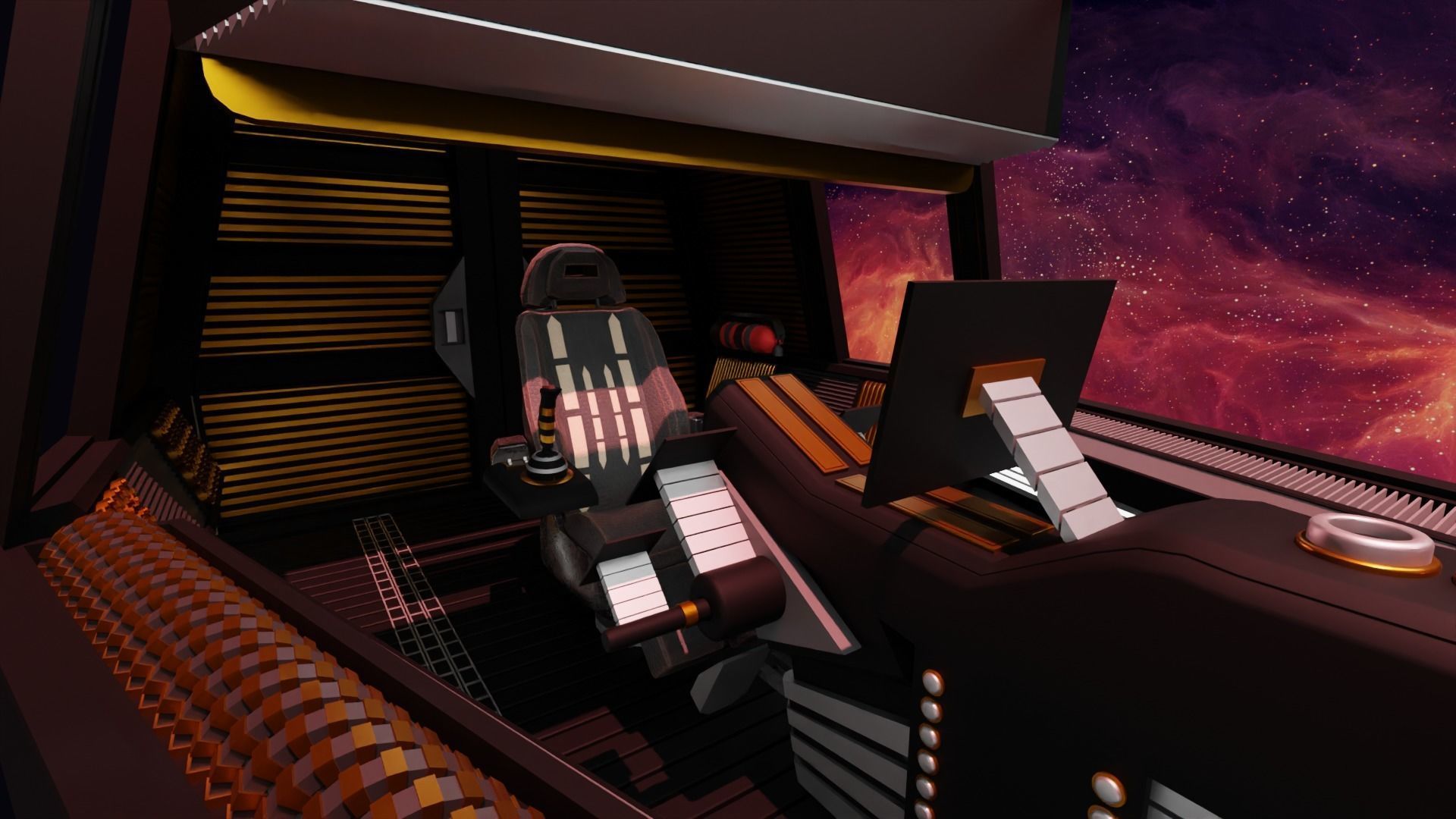 Sci-Fi Fighter Cockpit 3D Model 3D model_17