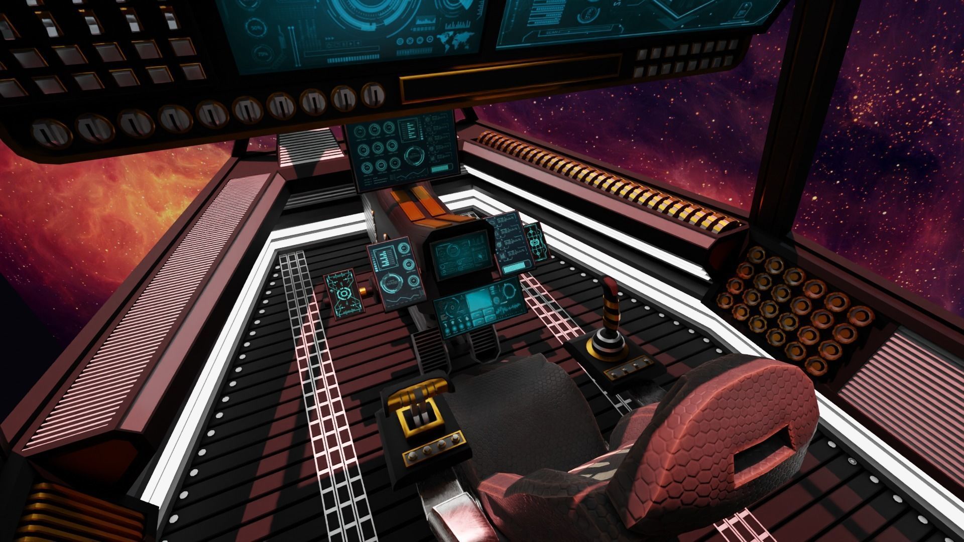 Sci-Fi Fighter Cockpit 3D Model 3D model_16