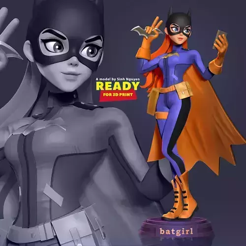 Selfie Batgirl 3D print model