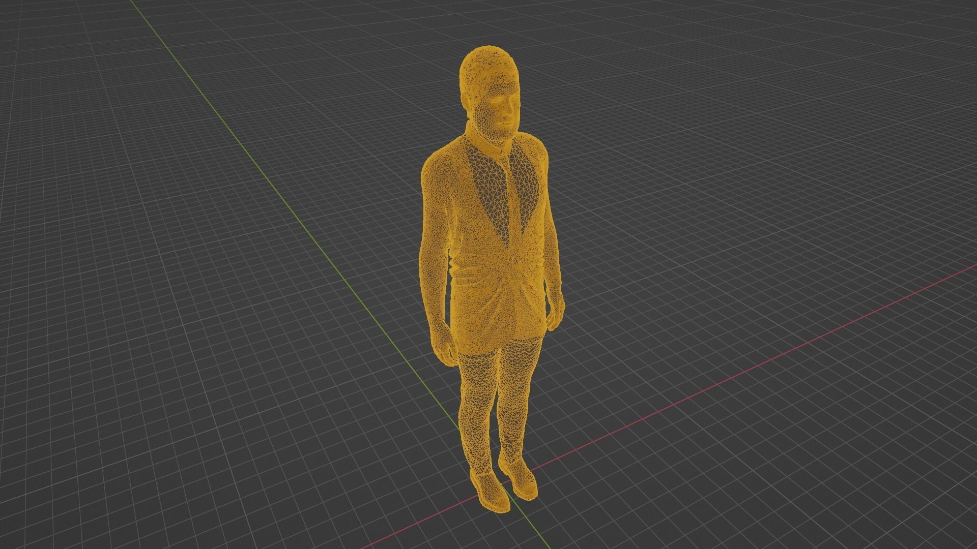 Kevin Owens Low-poly 3D model_8