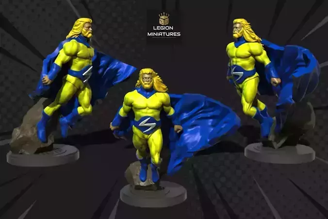 MARVEL CRISIS PROTOCOL SENTRY PRESUPPORTED INCLUDED