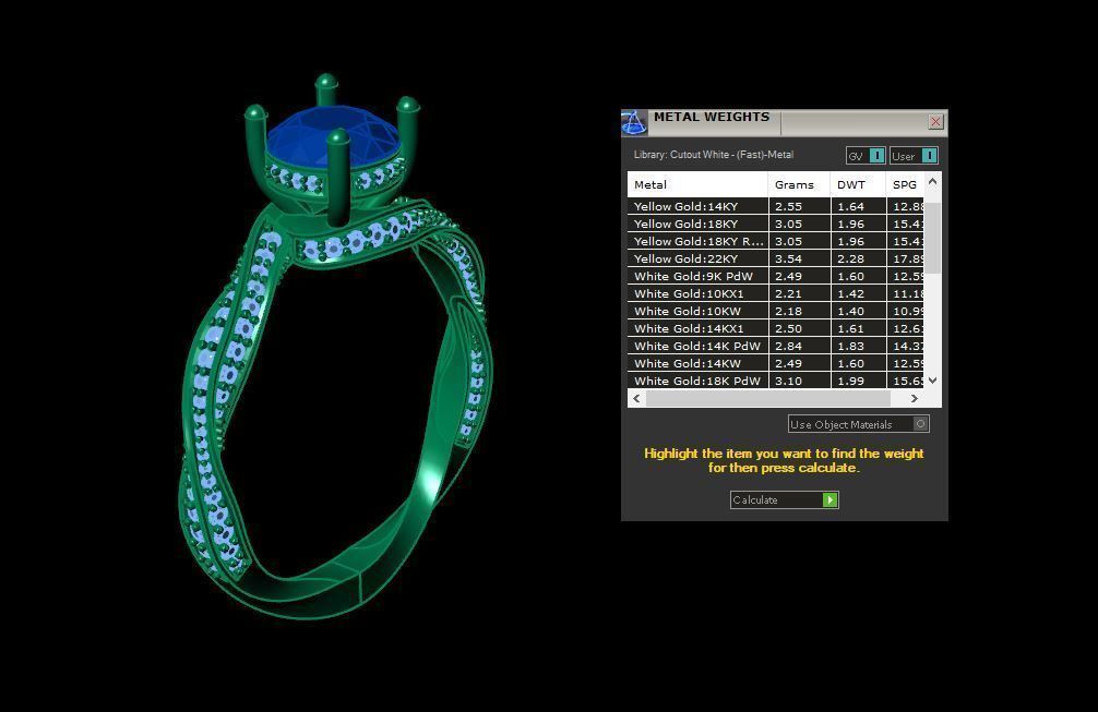 Diamond Ring 3D print model_11