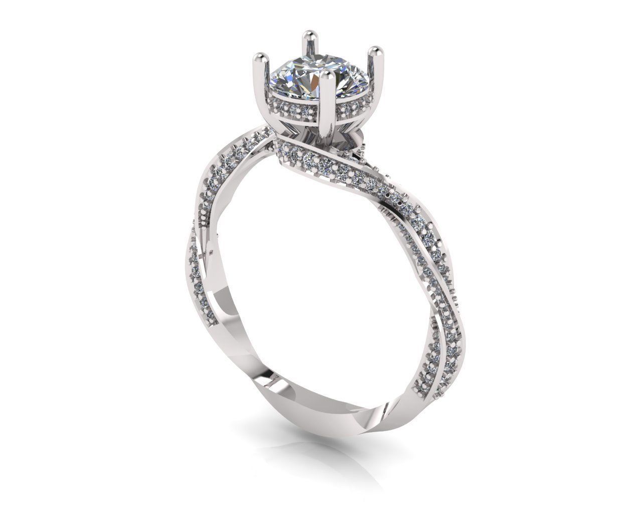 Diamond Ring 3D print model_13