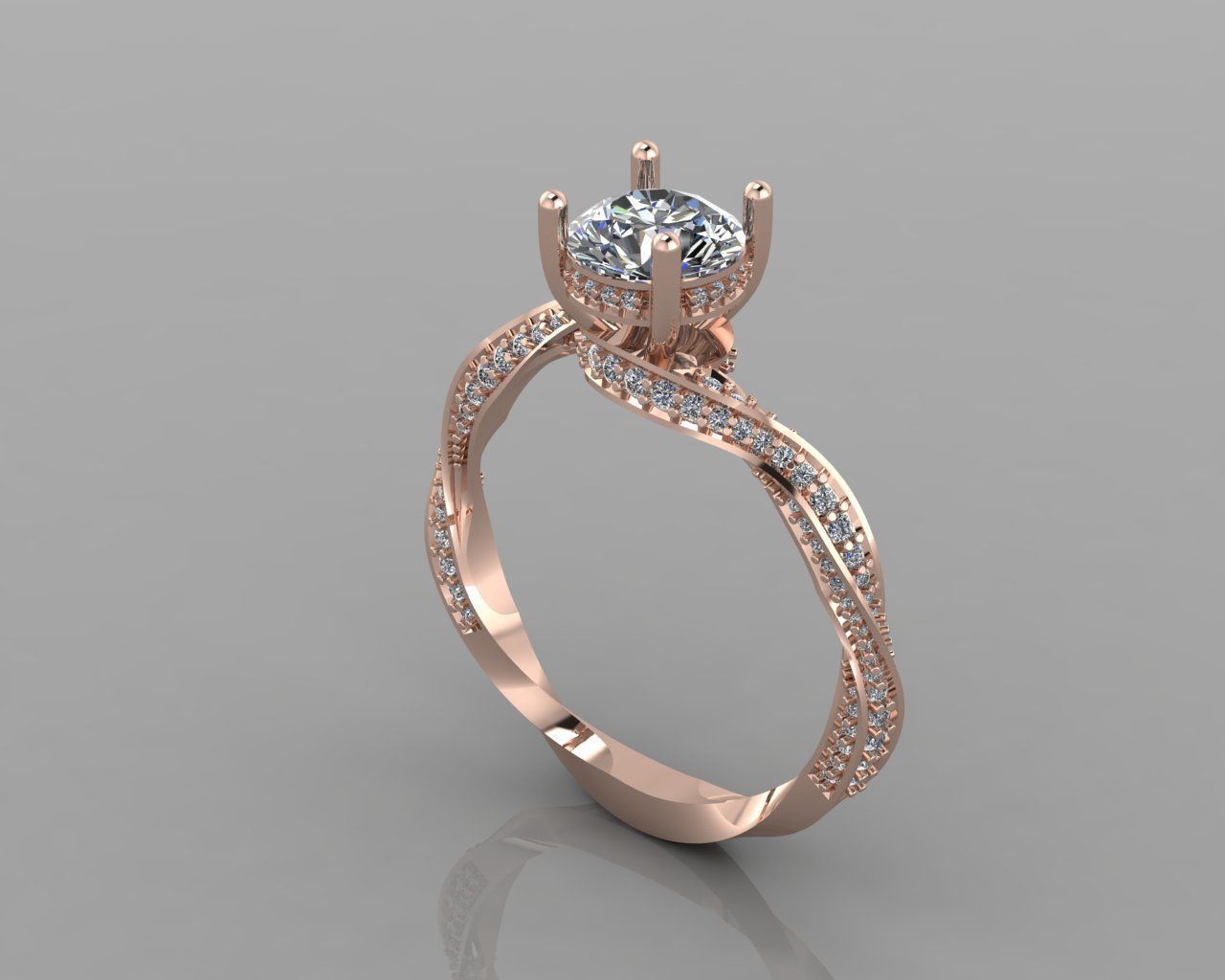 Diamond Ring 3D print model_7