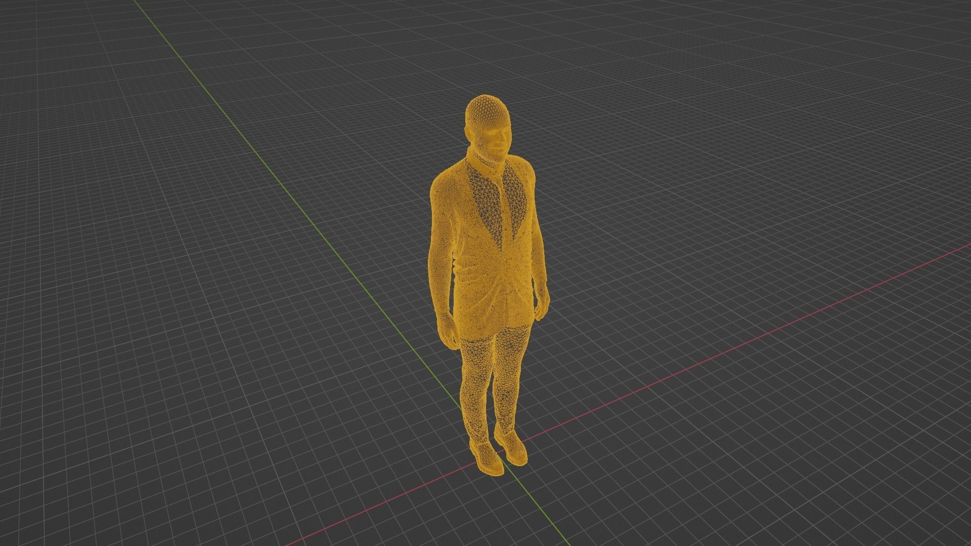 Kurt Angle Low-poly 3D model_8