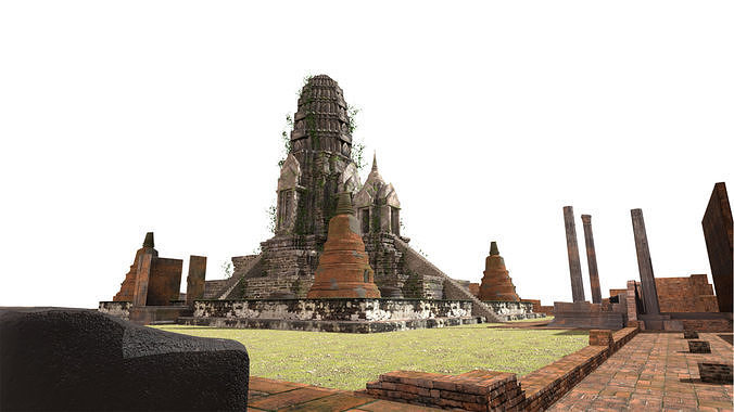 Wat Ratchaburana  3D model