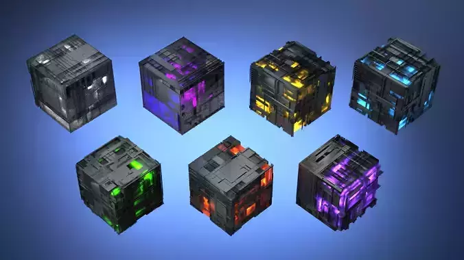Sci-fi Cube Allspark Tesseract magic Transformers energy power 3D model