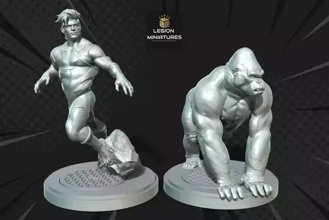 MARVEL CRISIS PROTOCOL BEAST BOY PRESUPPORTED INCLUDED