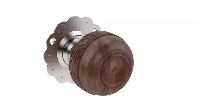 Rosewood Brown Mortice Door Knob 3D model