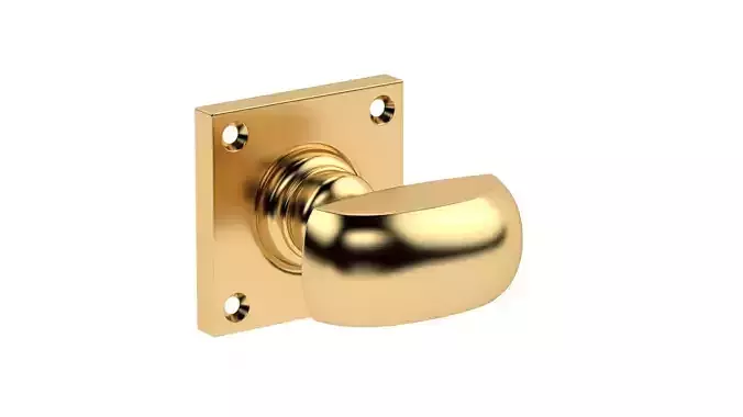  Square Rose Mortice Door Knob