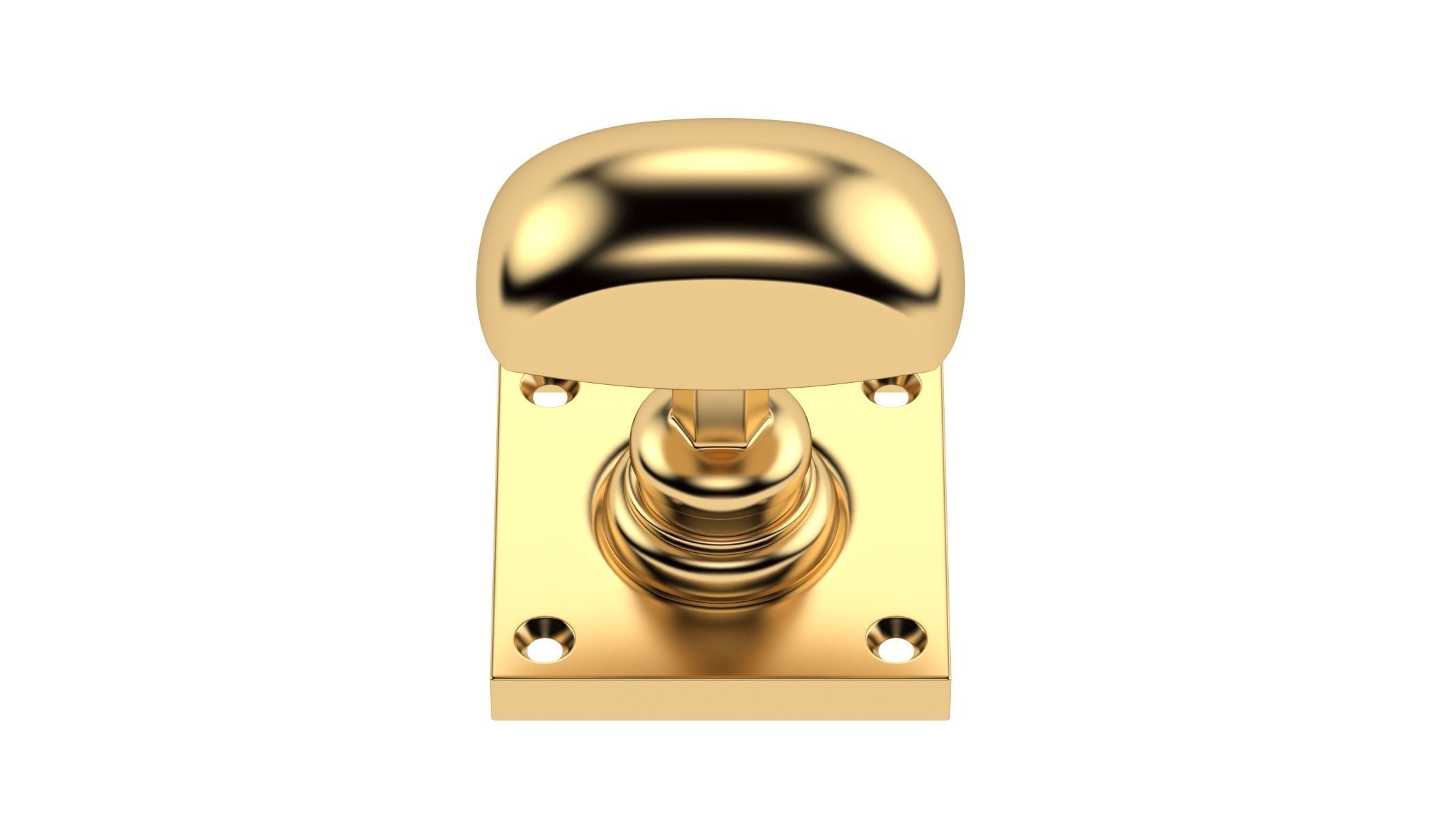  Square Rose Mortice Door Knob 3D model_4