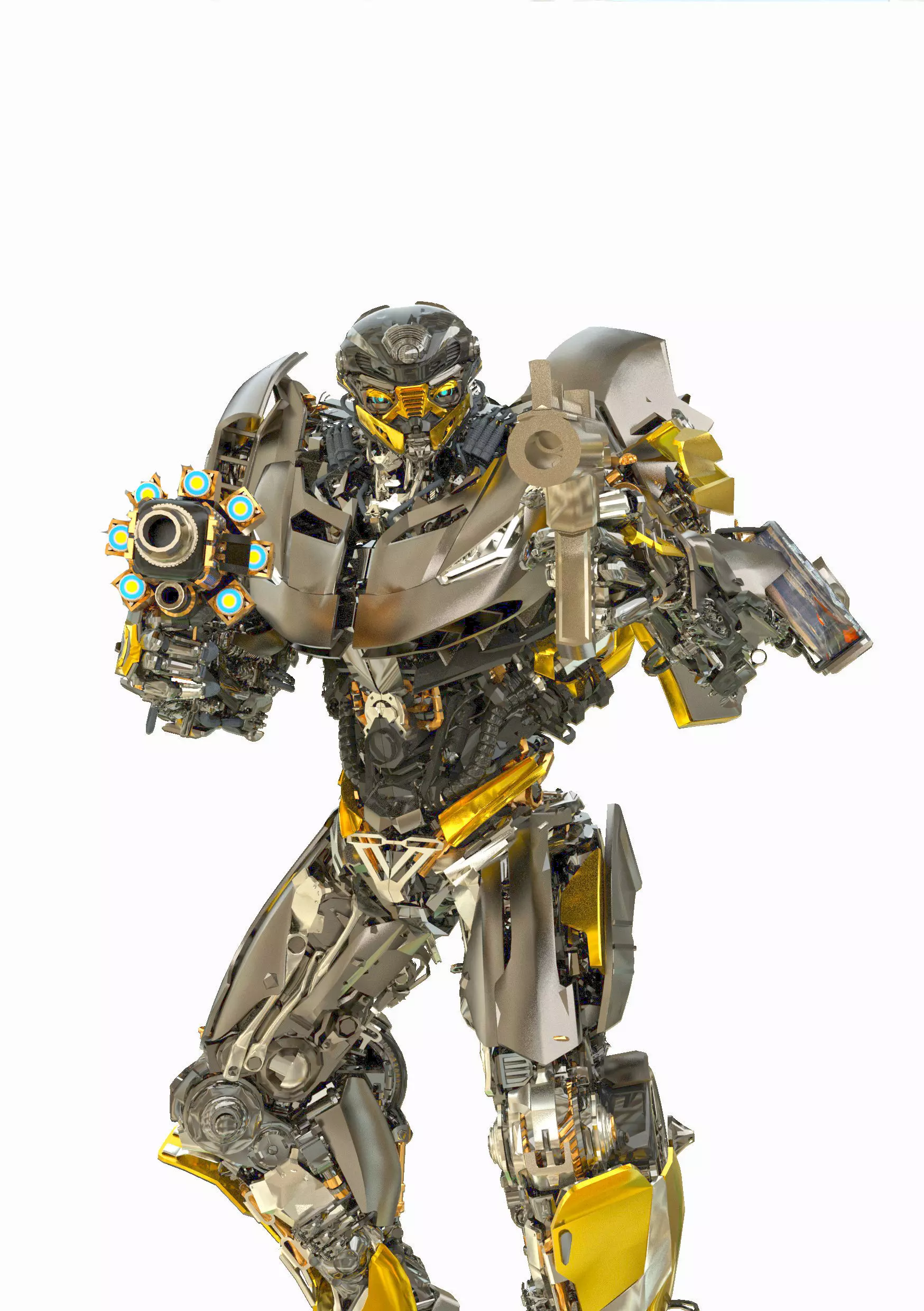 HOT ROD autobot Transformers last knight Rigged 3D model_0