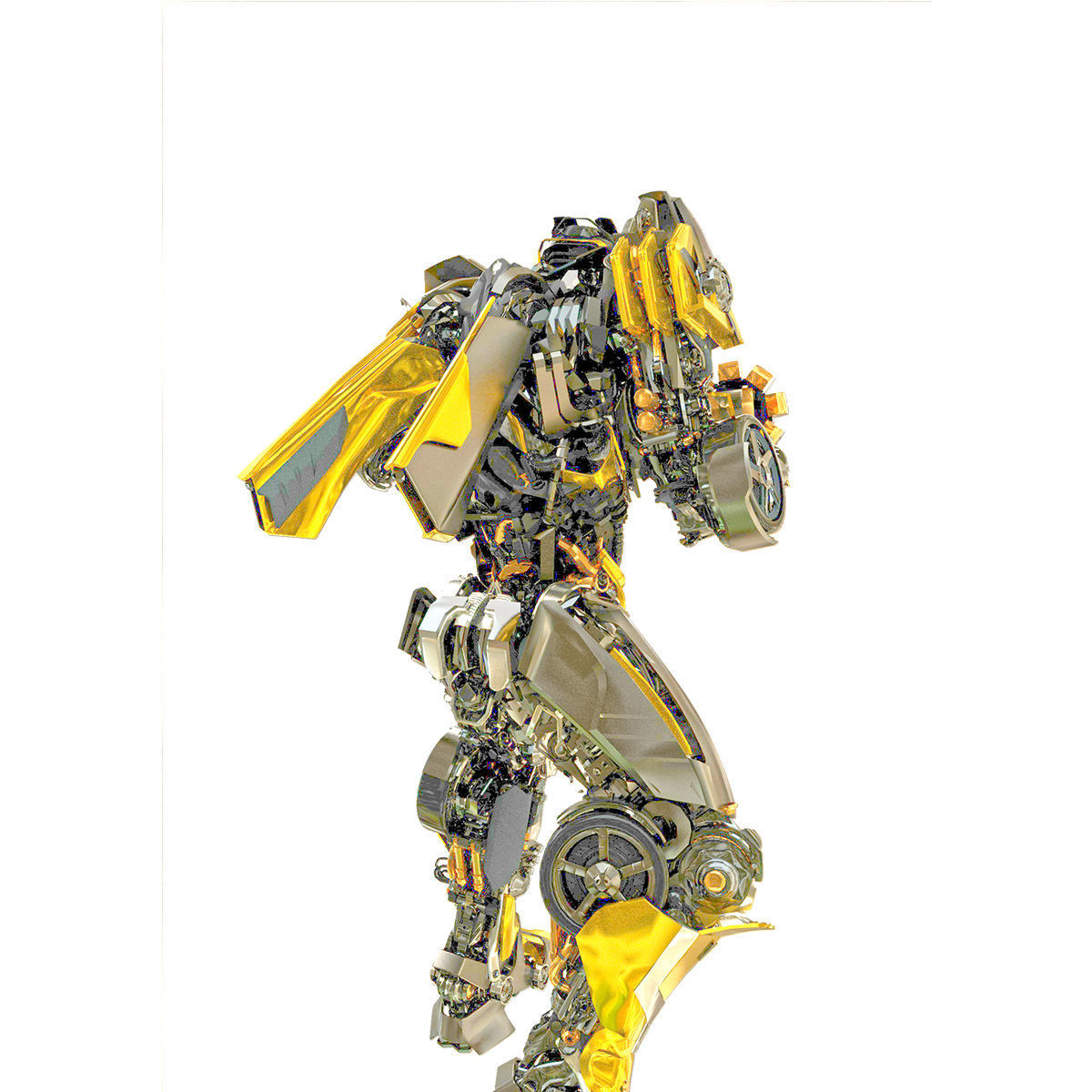 HOT ROD autobot Transformers last knight Rigged 3D model_8