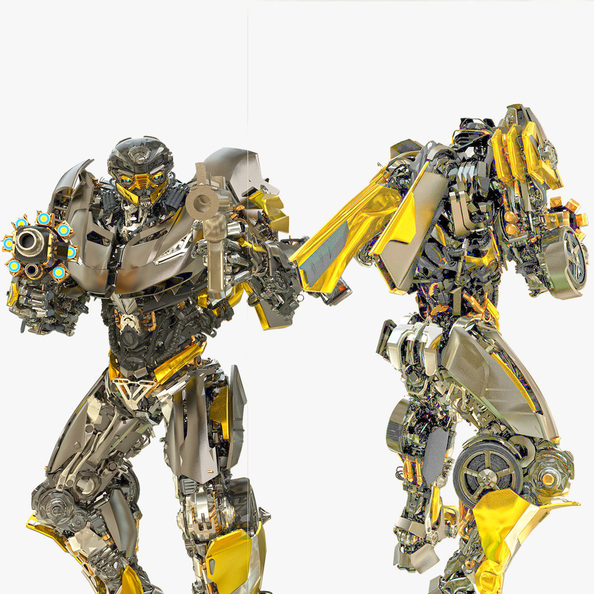 HOT ROD autobot Transformers last knight Rigged 3D model_9