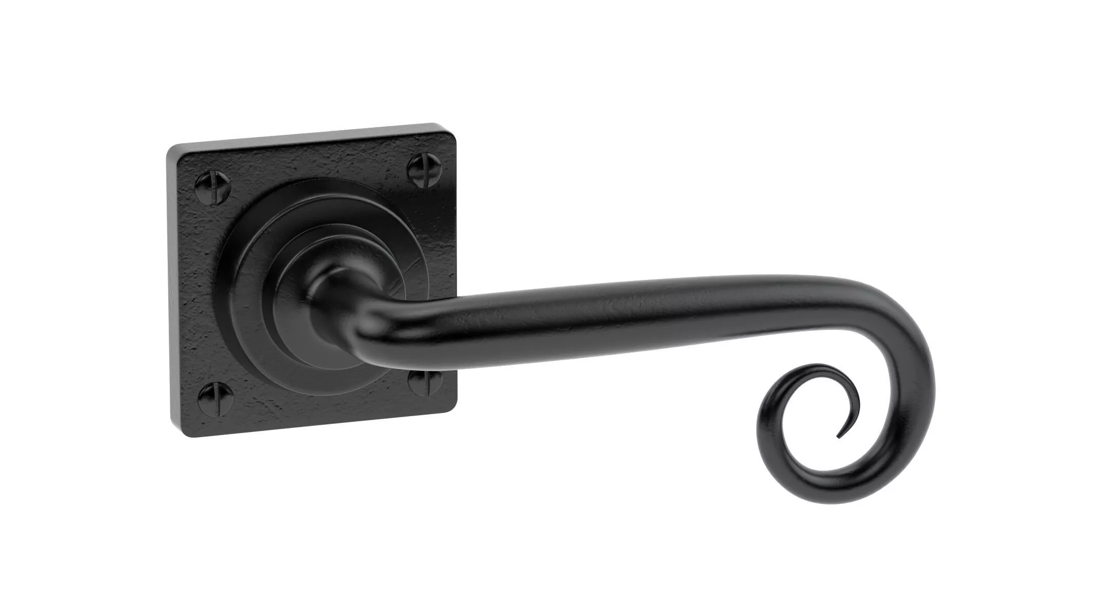 Square Stonebridge Curl Door Handle 3D model
