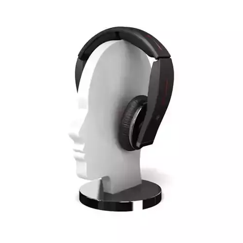 Modern Black Wireless Headphones