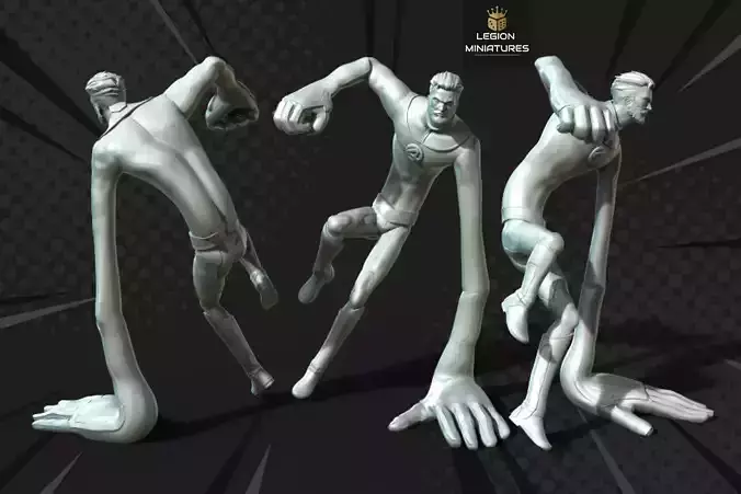 MARVEL CRISIS PROTOCOL MISTER FANTASTIC PRESUPPORTED INCLUDED 3D print model