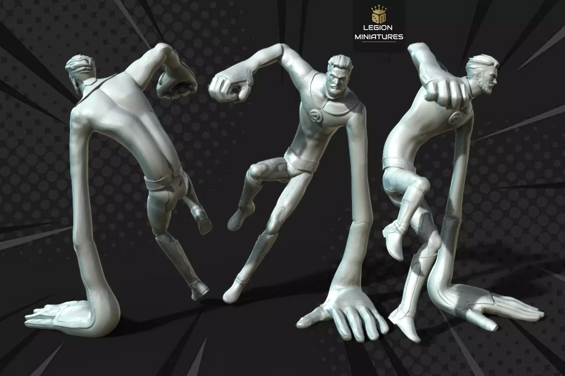 MARVEL CRISIS PROTOCOL MISTER FANTASTIC PRESUPPORTED INCLUDED 3D print model_0