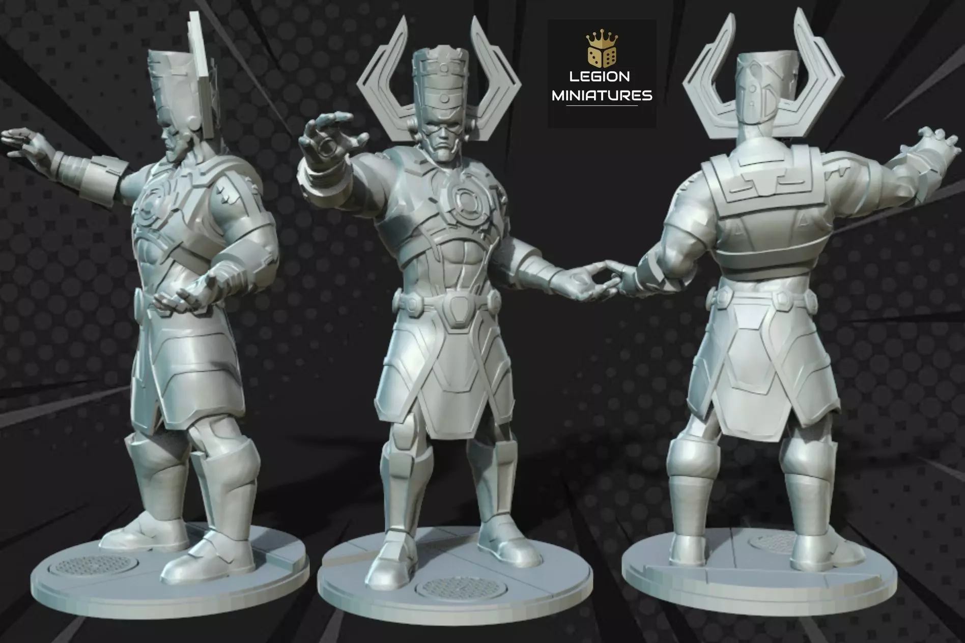 MARVEL CRISIS PROTOCOL GALACTUS PRESUPPORTED INCLUDED 3D print model_0