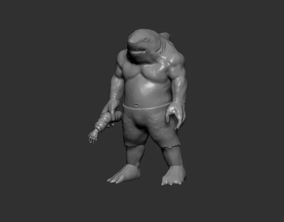 king shark stl  3D print model_0