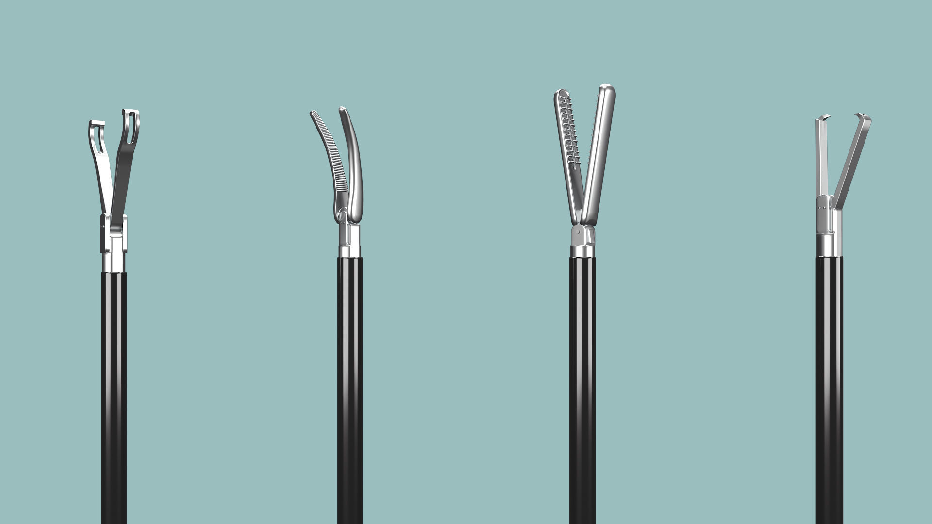Laparoscopic Surgical Instruments Low-poly 3D model_1