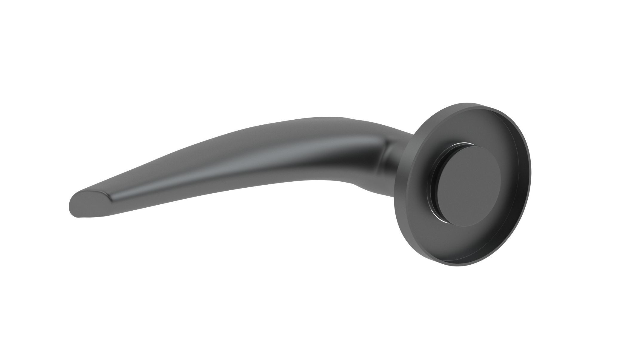 Urfic Belgravia Door Handle Matt Black 3D model_3