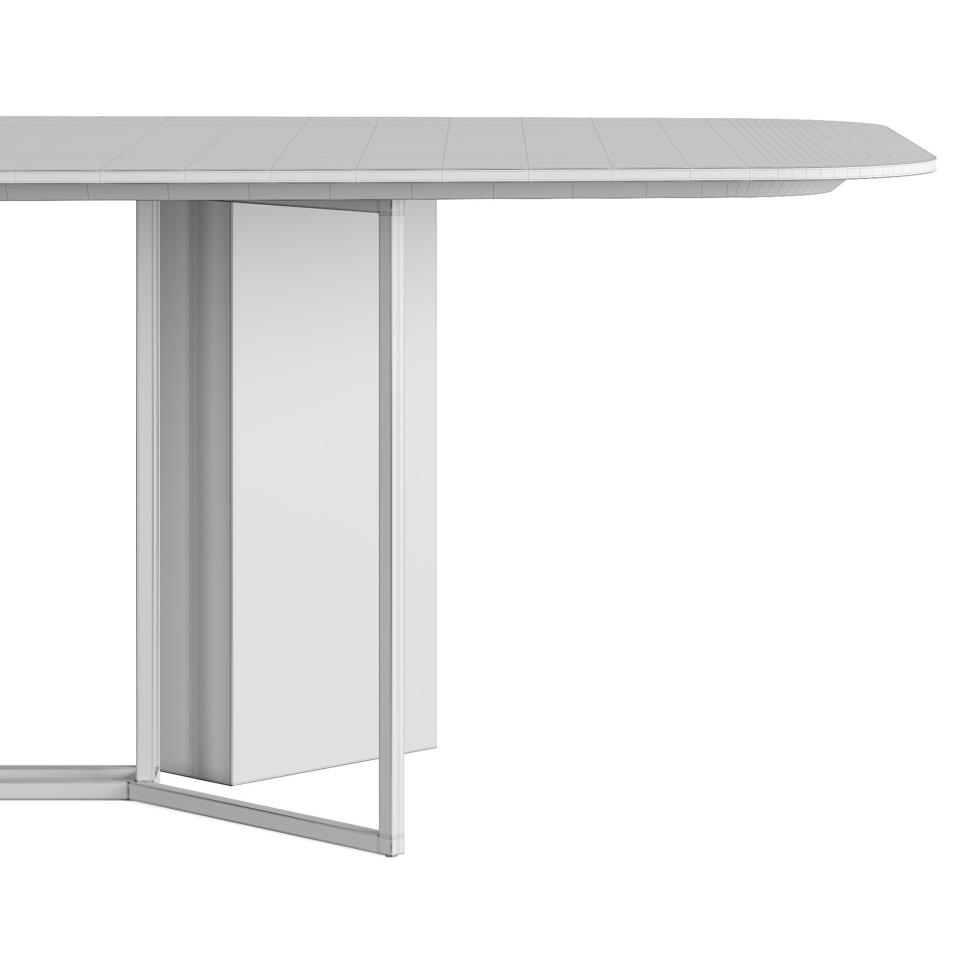 Meridiani Plinto Rectangle Table 280 cm by Andrea Parisio 3D model_5