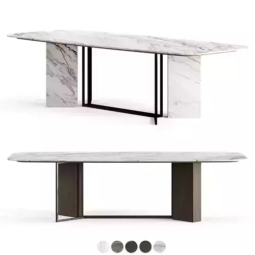 Meridiani Plinto Rectangle Table 280 cm by Andrea Parisio